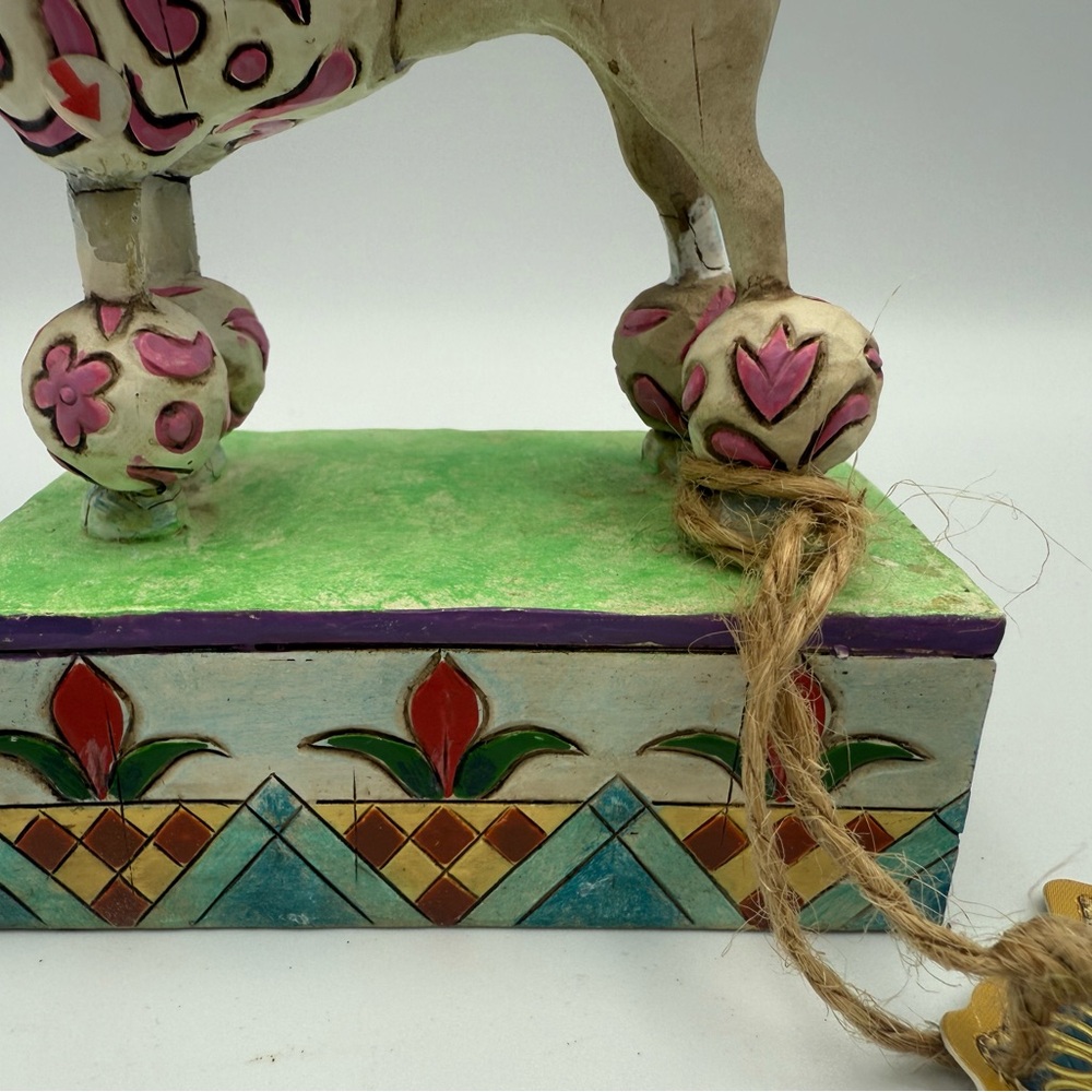 2005 Jim Shore Heartwood Creek "Lulu" Poodle Dog Figurine Enesco 5 3/4" H - Picture 4 of 13